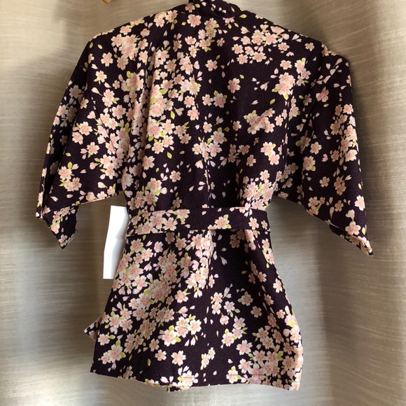 Girls Cherry Blossom Happi Coat Size S 3t 4t NWT - Picture 2 of 3